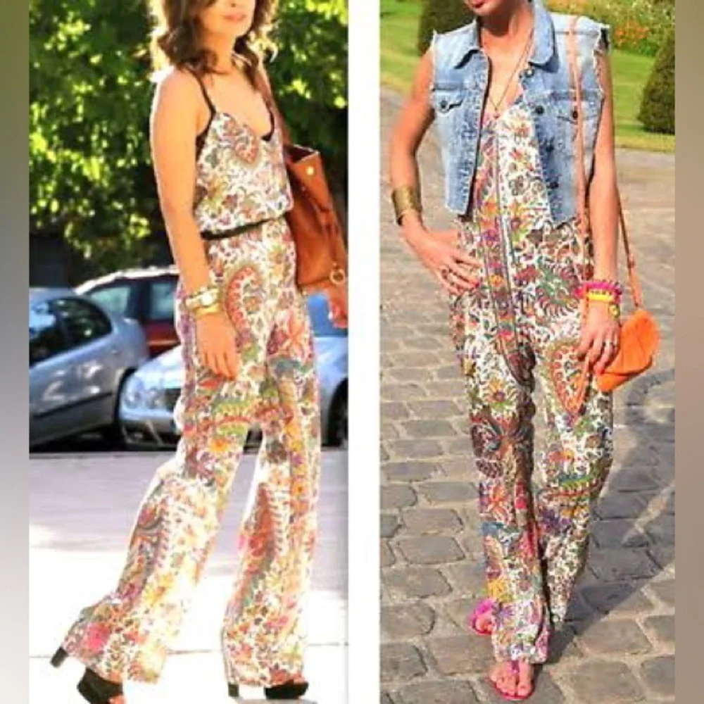 Zara S Paisley Ultralight Jumpsuit